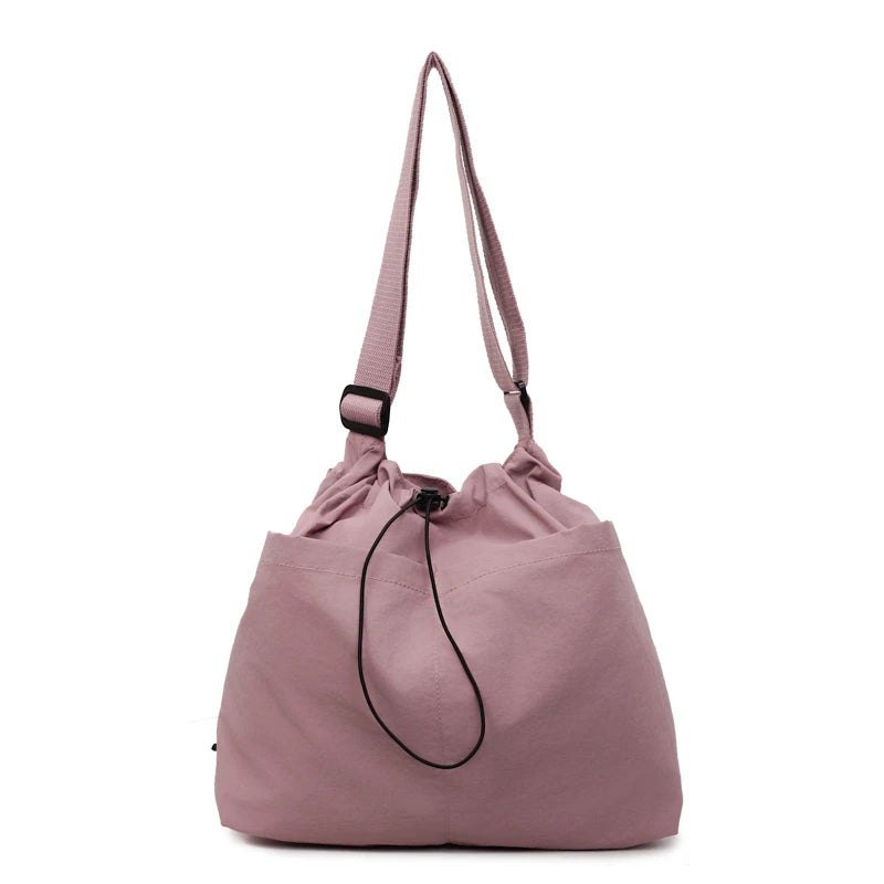 Handbags for women. Leisure big bag female 2025 new fashion cloth shoulder bag large capacity bucket bag commuter messenger bag