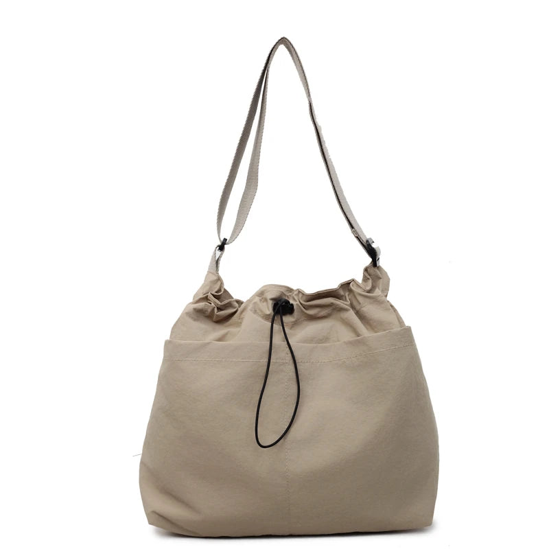 Handbags for women. Leisure big bag female 2025 new fashion cloth shoulder bag large capacity bucket bag commuter messenger bag