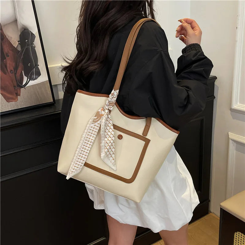 Women's Tote Bags 2025 New Retro Casual Commuting Large-capacity Shoulder Bags for Women, High-end Handbags